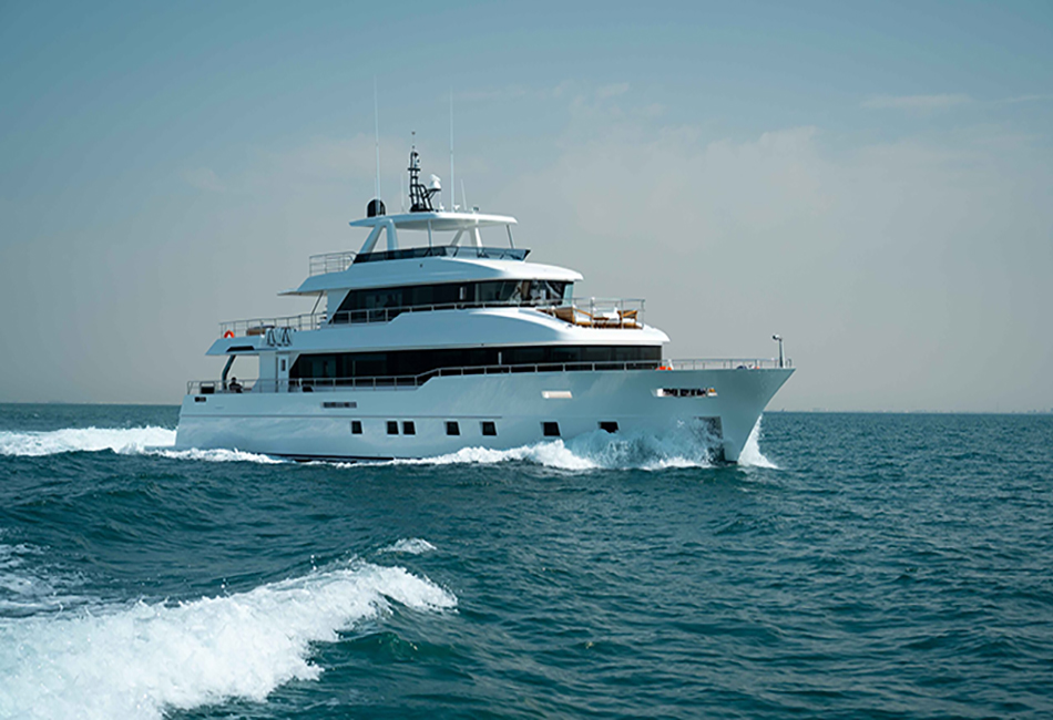 BLUESTONE 101 ft Gulf Craft Nomad Superyacht Private Charter